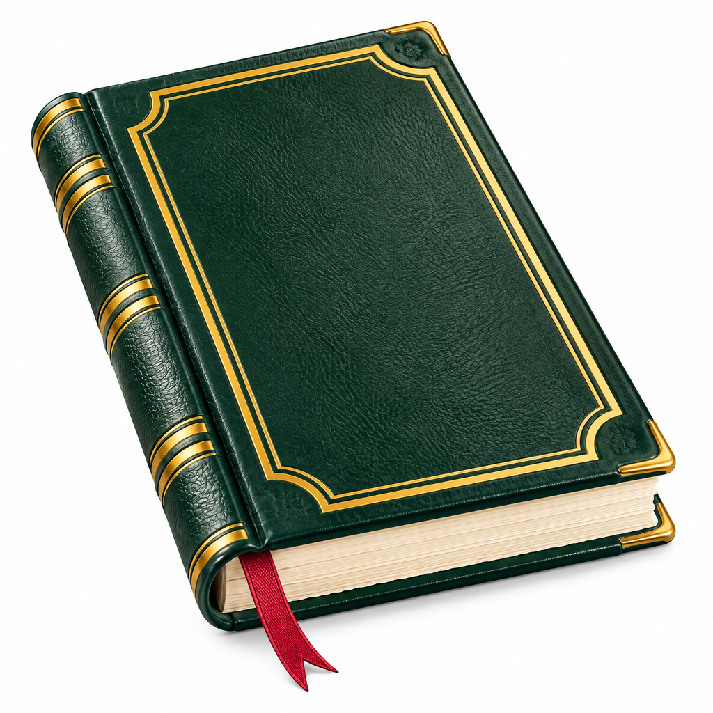 Aerbghs™ Heritage Leather Hardcover Notebook with Ribbon Marker