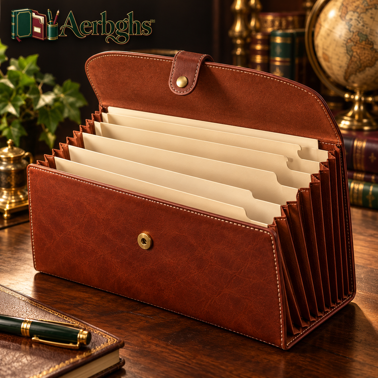 Aerbghs™ Expandable Accordion File Organizer with Snap Closure